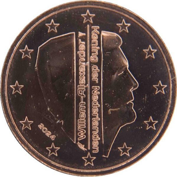 Нидерланды 2 Евроцент (2024) KM#