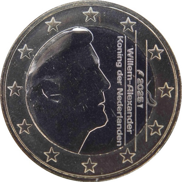 Нидерланды 1 Евро (2025) KM#