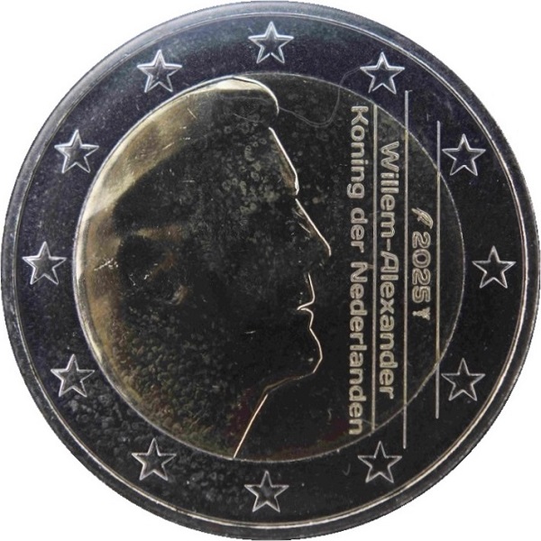 Нидерланды 2 Евро (2025) KM#