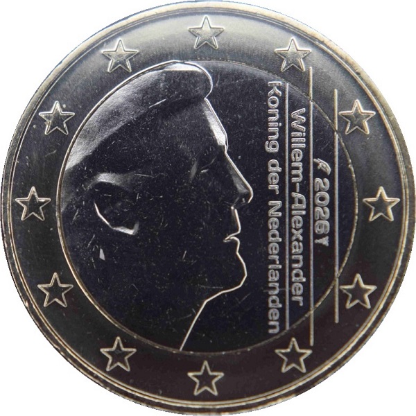 Нидерланды 1 Евро (2026) KM#