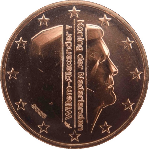 Netherlands 1 Eurocent (2026) KM#
