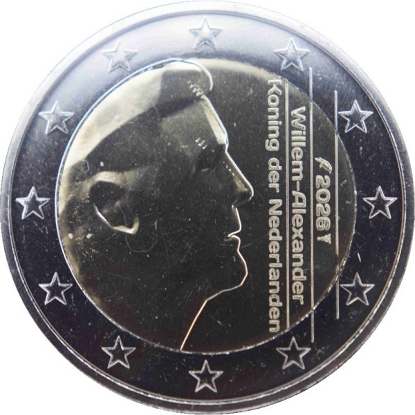 Нидерланды 2 Евро (2026) KM#