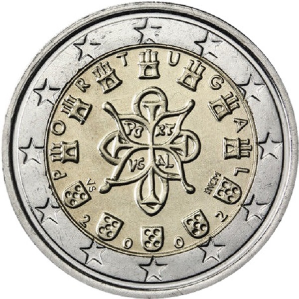 Португалия 2 Евро (2002) KM#