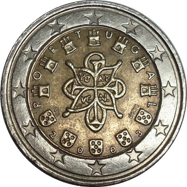 Португалия 2 Евро (2003) KM#