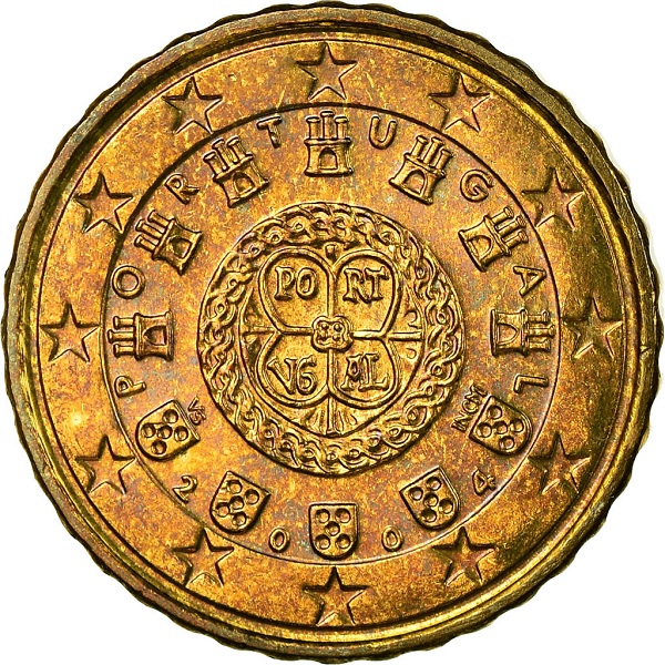 Португалия 10 Евро цент (2004) KM#