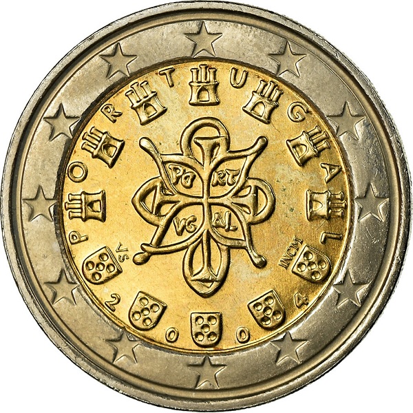 Португалия 2 Евро (2004) KM#