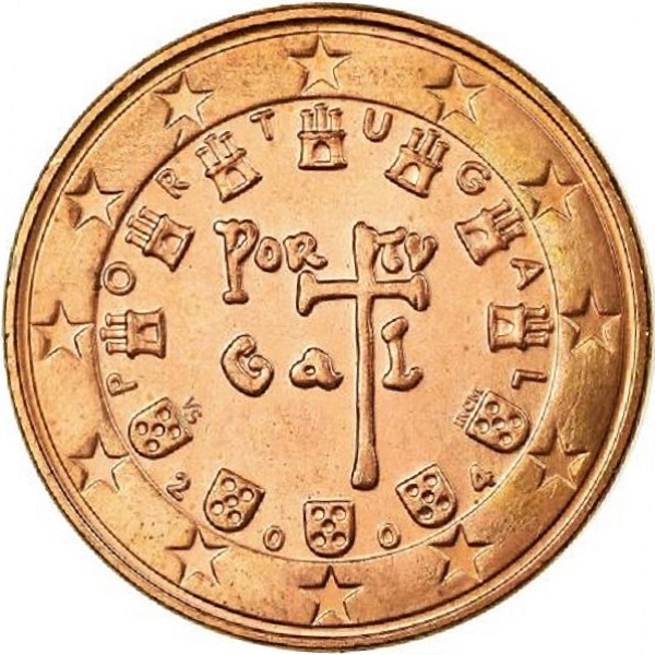 Португалия 5 Евро цент (2004) KM#
