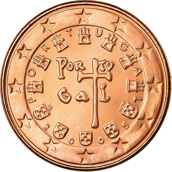 Portugal 5 Euro cent (2005) KM#