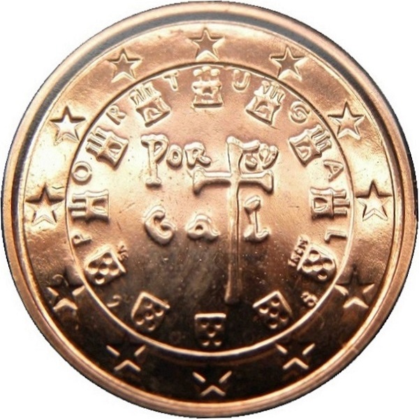 Portugal 1 Euro cent (2006) KM#