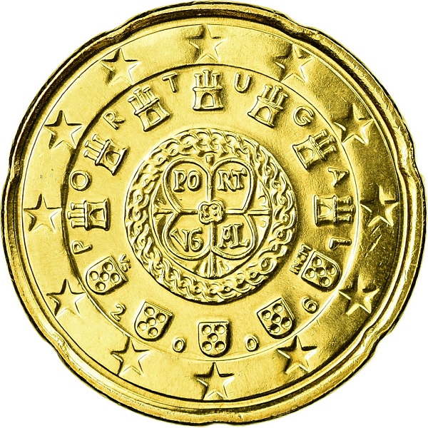 Portugal 20 Euro cent (2006) KM#