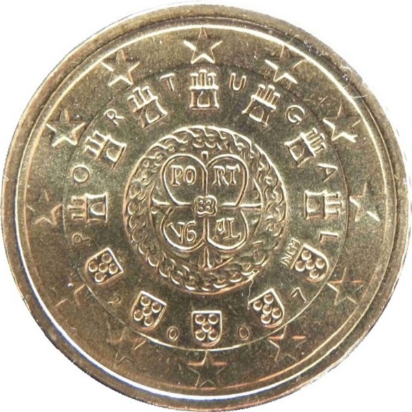 Португалия 50 Евро цент (2007) KM#