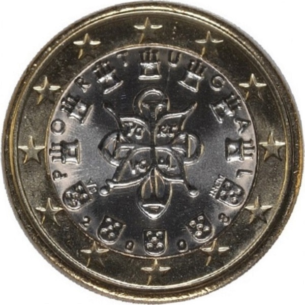 Portugal 1 Euro (2008) KM#
