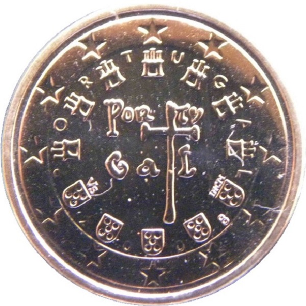 Португалия 2 Евро цент (2008) KM#