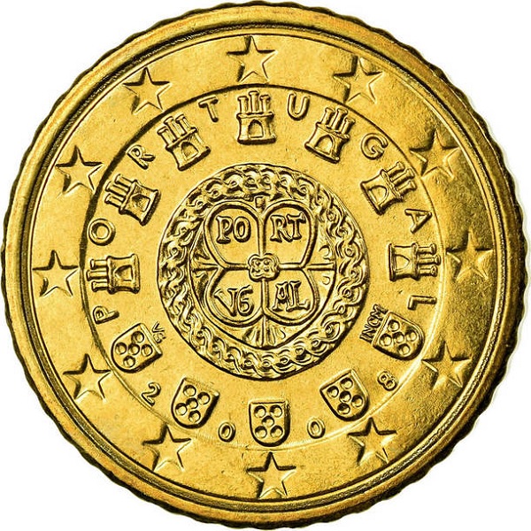 Portugal 50 Euro cent (2008) KM#