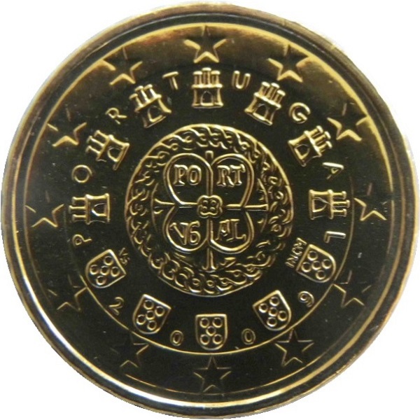 Португалия 10 Евро цент (2009) KM#