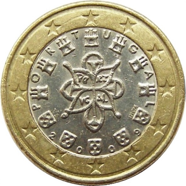 Португалия 1 Евро (2009) KM#