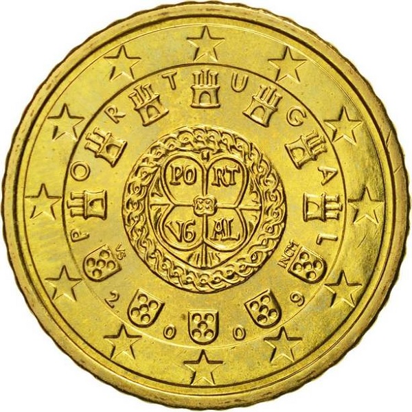 Португалия 50 Евро цент (2009) KM#