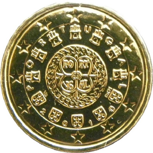 Portugal 10 Euro cent (2010) KM#