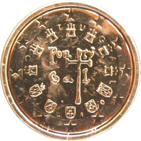 Portugal 2 Euro cent (2010) KM#