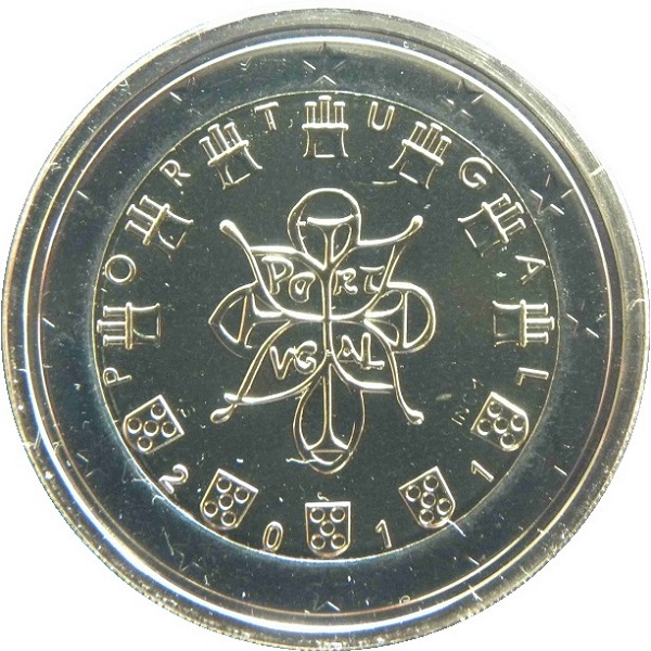 Португалия 2 Евро (2011) KM#