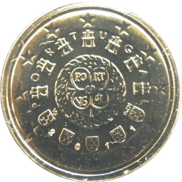 Португалия 50 Евро цент (2011) KM#