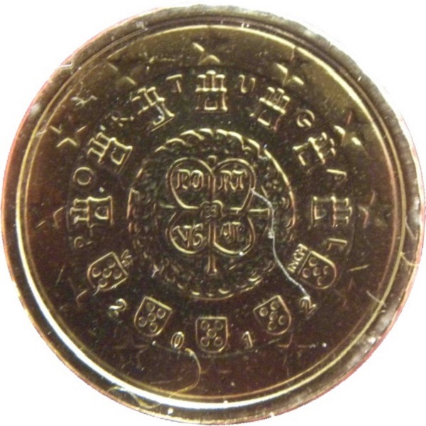 Португалия 10 Евро цент (2012) KM#