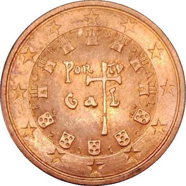 Portugal 5 Euro cent (2012) KM#