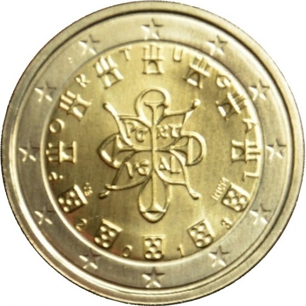 Португалия 2 Евро (2013) KM#