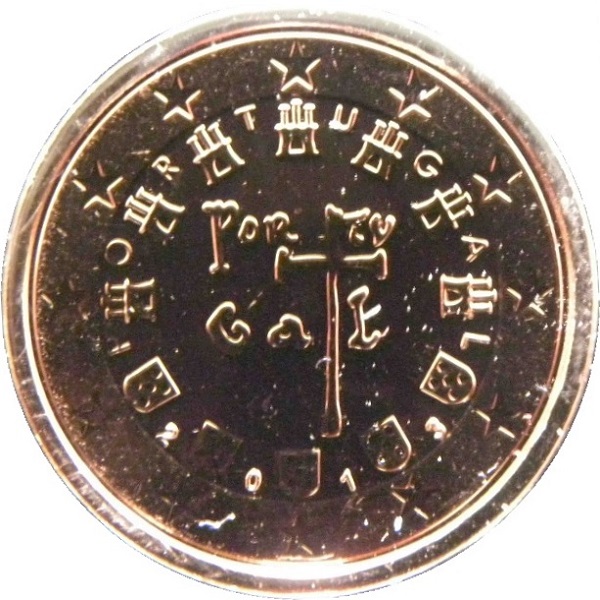 Португалия 2 Евро цент (2013) KM#