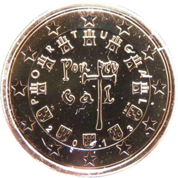 Португалия 5 Евро цент (2013) KM#