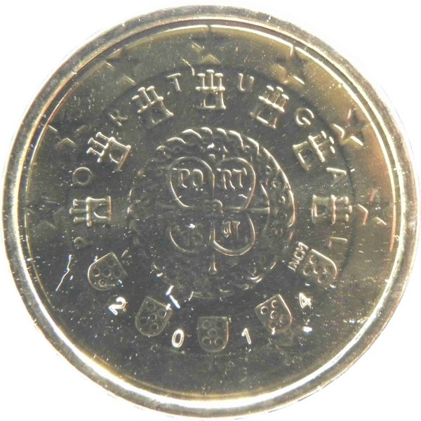 Португалия 10 Евро цент (2014) KM#