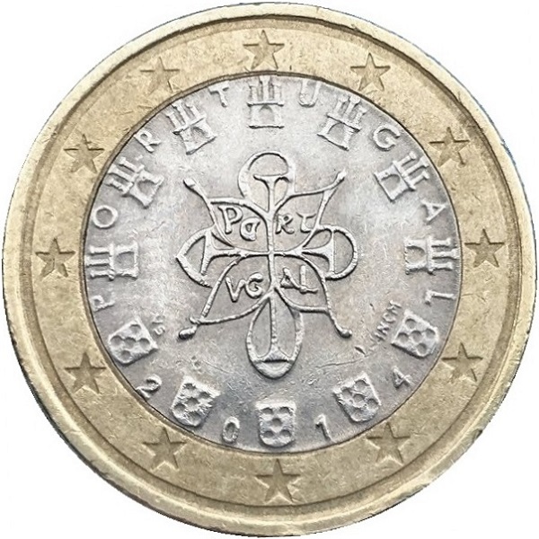 Португалия 1 Евро (2014) KM#