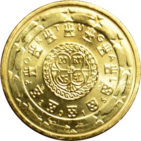 Португалия 10 Евро цент (2015) KM#