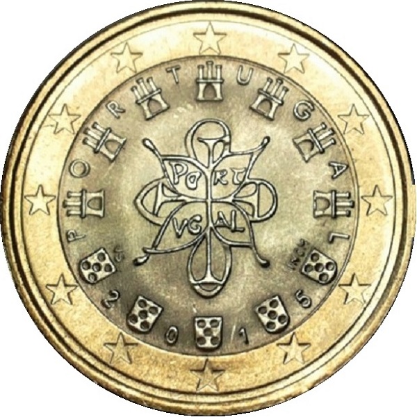 Португалия 1 Евро (2015) KM#