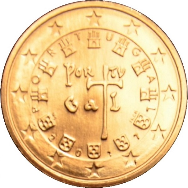 Португалия 5 Евро цент (2017) KM#