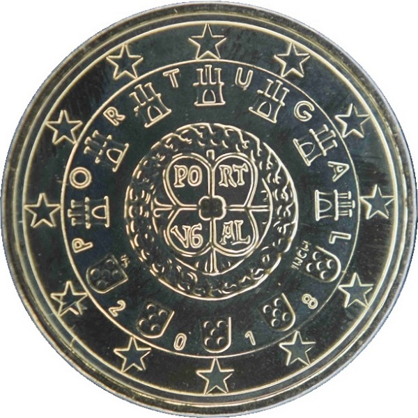 Portugal 10 Euro cent (2018) KM#