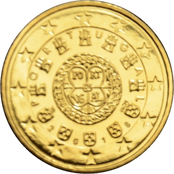 Portugal 50 Euro cent (2018) KM#