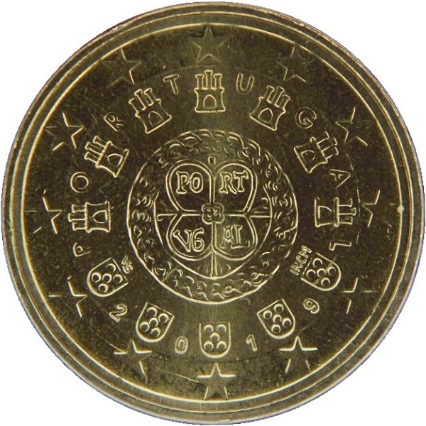 Португалия 50 Евро цент (2019) KM#