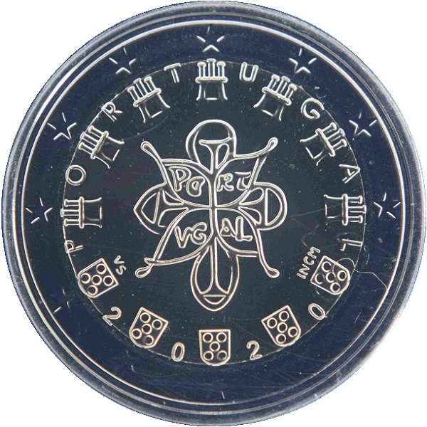 Португалия 2 Евро (2020) KM#