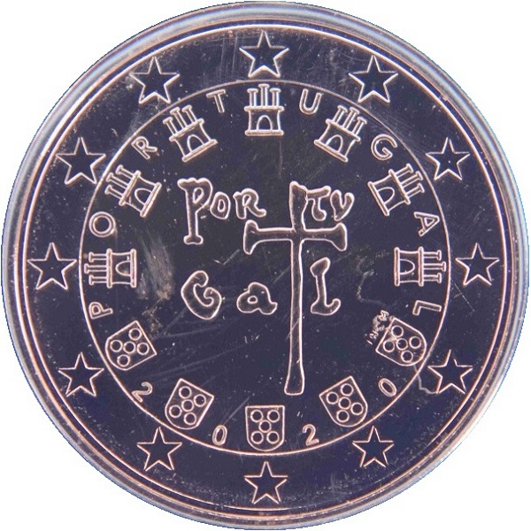 Португалия 2 Евро цент (2020) KM#