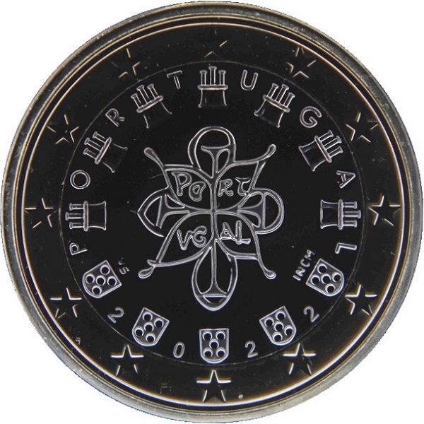 Португалия 1 Евро (2022) KM#