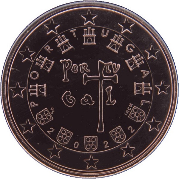 Португалия 5 Евро цент (2022) KM#