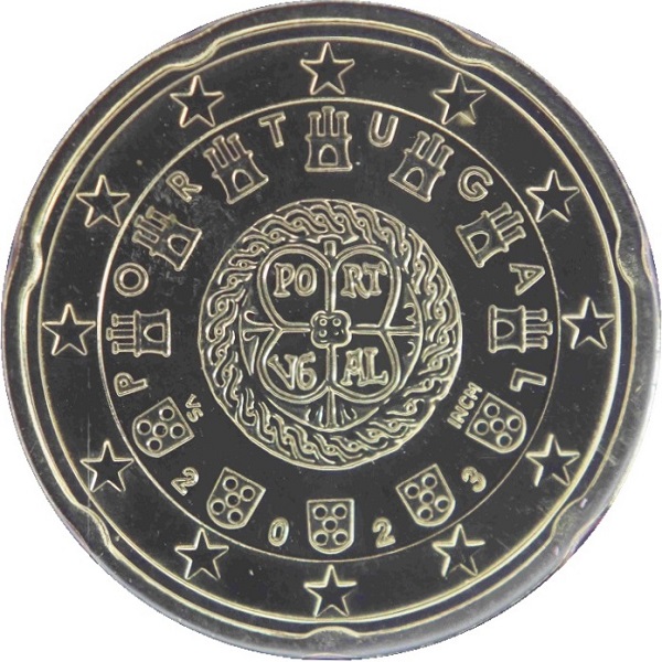 Португалия 20 Евро цент (2023) KM#