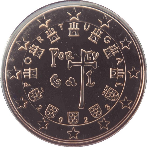 Португалия 5 Евро цент (2023) KM#