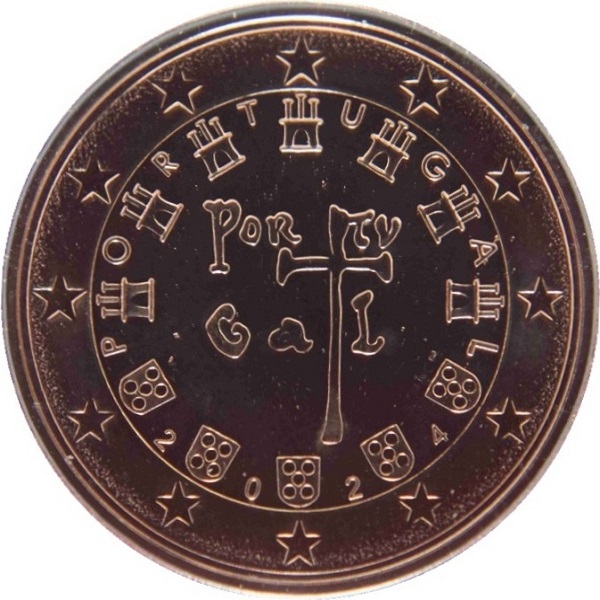 Португалия 2 Евроцент (2024) KM#