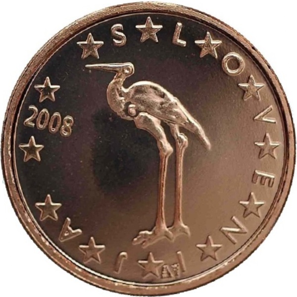Словения 1 Евро цент (2008) KM#