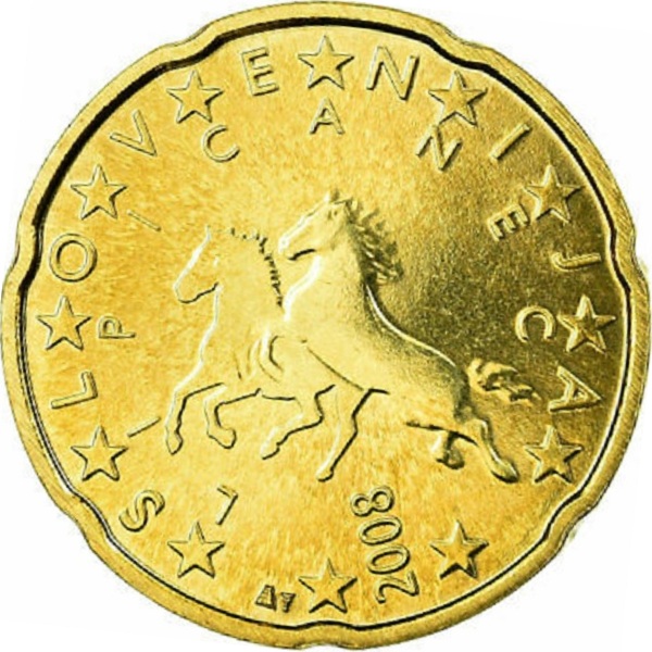 Словения 20 Евро цент (2008) KM#