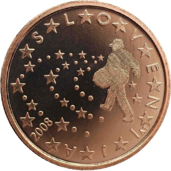 Словения 5 Евро цент (2008) KM#