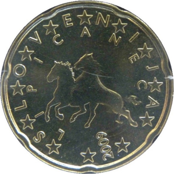 Словения 20 Евро цент (2009) KM#