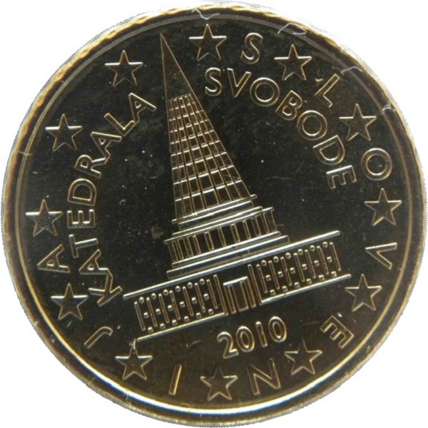 Slovenia 10 Euro cent (2010) KM#